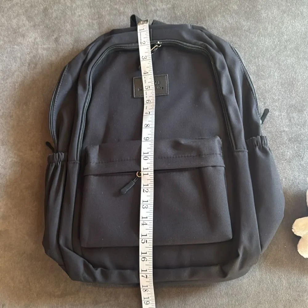 Kids Unisex Large Capacity Nylon Black School Travel Backpack Waterproof NEW